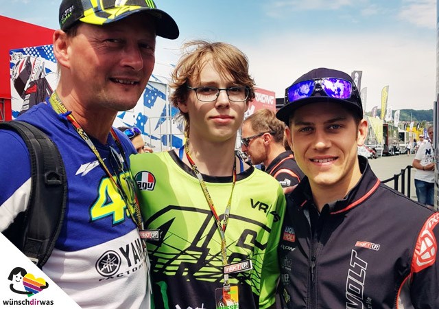 Wunscherfüllung Paul - Treffen mit Marcel Schröter beim Großen Preis von Deutschland