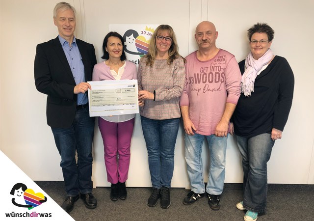 Spendenübergabe Steinert - wünschdirwas