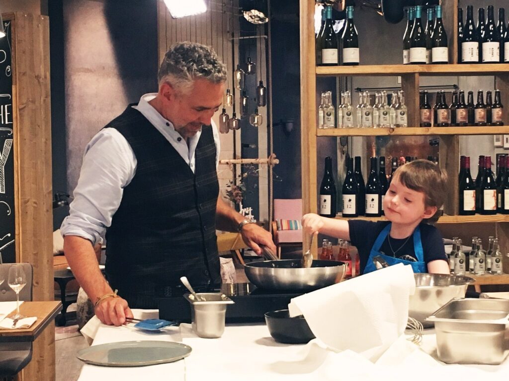 Roland Trettel bei einer Wunscherfüllung