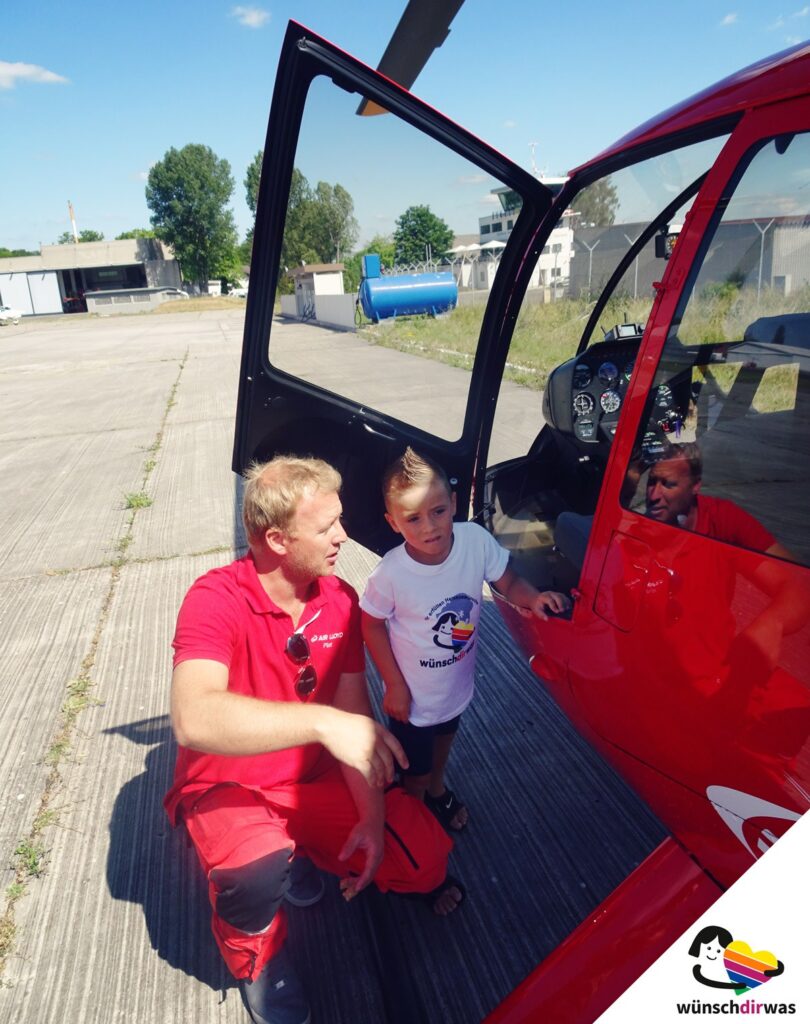Gisosue Wunsch wird wahr - Hubschrauberflug