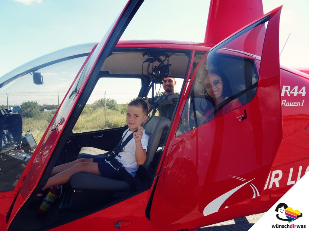 Gisosue Wunsch wird wahr - Hubschrauberflug